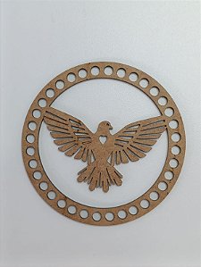 BASE PARA CROCHÊ Nº 9 EM MDF 2,5MM REDONDA - Pacote C/02 Unidades