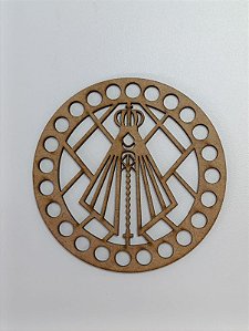 BASE PARA CROCHÊ Nº 10 EM MDF 2,5MM REDONDA - Pacote C/02 Unidades