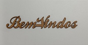 NOME EM MDF 2,5MM " BEM-VINDOS". CORTE A LASER.