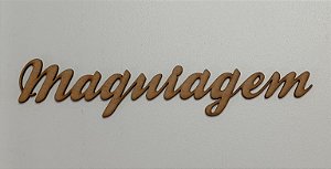 NOME EM MDF 2,5MM "MAQUIAGEM". CORTE A LASER.