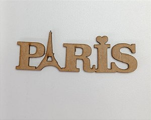 NOME EM MDF 2,5MM "PARIS". CORTE A LASER.