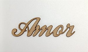 NOME EM MDF 2,5MM "AMOR". CORTE A LASER.