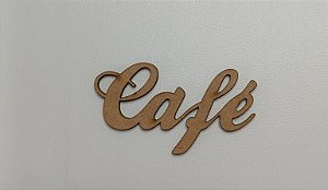 NOME EM MDF 2,5MM "CAFÉ". CORTE A LASER.
