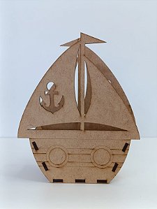 BARCO EM MDF CRU 3MM Nº2. CORTE A LASER.