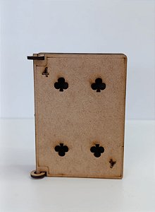 PORTA BARALHO EM MDF CRU 3MM Nº1. CORTE A LASER.