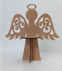 ANJO TIPO TOTEM EM MDF CRU 3MM. CORTE A LASER.