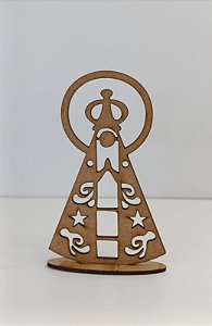 TOTEM NOSSA SENHORA EM MDF CRU 3MM. CORTE A LASER.