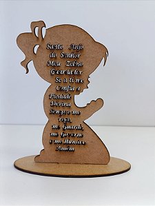 ANJO "SANTO ANJO" EM MDF CRU 3MM. CORTE A LASER.