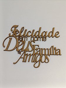 FRASES  EM MDF CRU 3MM. CORTE A LASER.