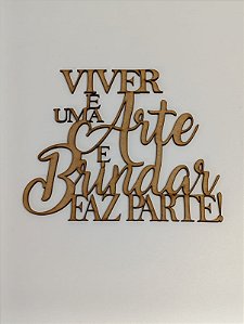 FRASES  EM MDF CRU 3MM. CORTE A LASER.