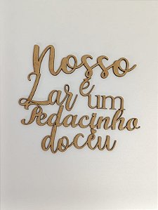 FRASES  EM MDF CRU 3MM. CORTE A LASER.