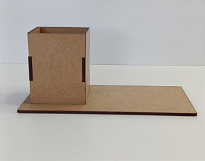 PORTA CANETA Nº2 EM MDF CRU 3MM. CORTE A LASER.