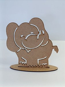 TOTEM INFANTIL ELEFANTE EM MDF CRU 3MM. CORTE A LASER.