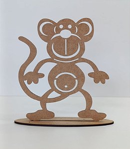 TOTEM INFANTIL MACACO EM MDF CRU 3MM. CORTE A LASER.