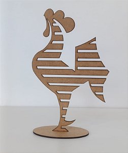 TOTEM GALO EM MDF CRU 3MM. CORTE A LASER.
