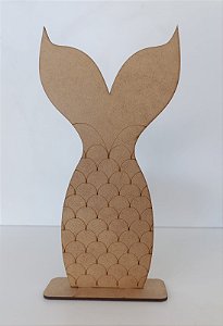 TOTEM CALDA DE SEREIA EM MDF CRU 3MM. CORTE A LASER.