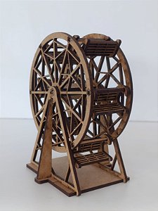 RODA GIGANTE EM MDF CRU 3MM. CORTE A LASER.