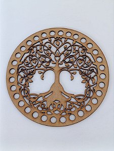 BASE PARA CROCHÊ Nº 12 EM MDF 2,5MM REDONDA - Pacote C/02 Unidades