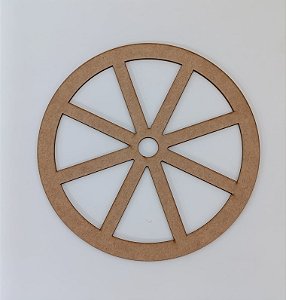 RODA EM MDF CRU 3MM. CORTE A LASER.