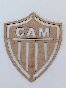 BRASÃO DO ATLÉTICO PEQUENO EM MDF CRU 3MM. CORTE A LASER.