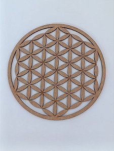 MANDALA Nº 1 EM MDF CRU 3MM. CORTE A LASER.
