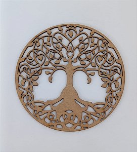MANDALA Nº 2 EM MDF CRU 3MM. CORTE A LASER.