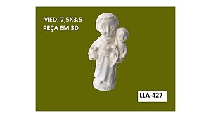 PEÇA EM RESINA SANTO ANTÔNIO BABY 3D - LLA-427
