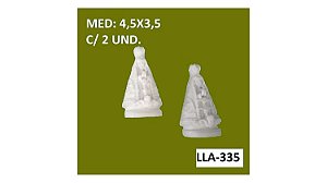 APLIQUE EM RESINA NOSSA SENHORA MINI - LLA-335 - C/ 2 UNIDADES