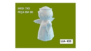 APLIQUE EM RESINA ANJA PARA NASCIMENTO EM 3D - LLA-433