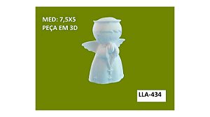 APLIQUE EM RESINA ANJO PARA NASCIMENTO EM 3D - LLA-434