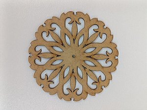MANDALA Nº 7 EM MDF CRU 3MM. CORTE A LASER.