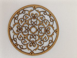 MANDALA Nº 8 EM MDF CRU 3MM. CORTE A LASER.