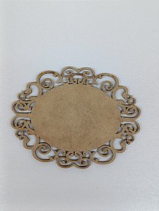 MANDALA Nº 14 OVAL EM MDF CRU 3MM. CORTE A LASER.