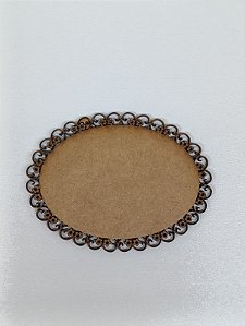 MANDALA Nº 15 OVAL EM MDF CRU 3MM. CORTE A LASER.