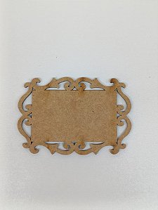MANDALA Nº 16 RETANGULAR EM MDF CRU 3MM. CORTE A LASER.