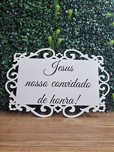 PLACA DE CASAMENTO EM MDF 3MM BRANCA. COM GRAVAÇÃO A LASER
