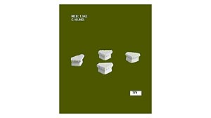 CONJUNTO DE PÉ GREGO  - CÓD. 779 - 4 UNIDADES