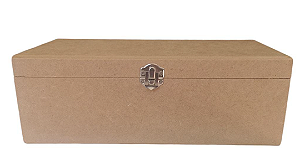 CAIXA MDF CRU COM FECHO PARA 2 CANECAS - 15X30X10