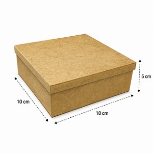 Caixa MDF Cru com Tampa - Organize com Estilo - 10x10x5