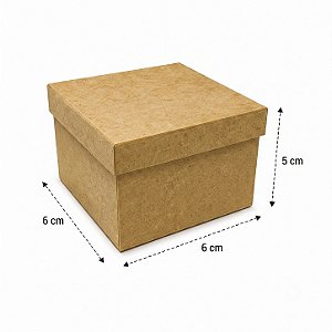 Caixa MDF Cru com Tampa - Organize com Estilo - 6X6X5