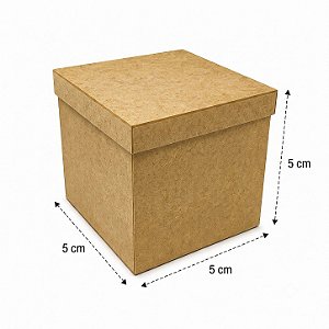 Caixa MDF Cru com Tampa - Organize com Estilo -5X5X5