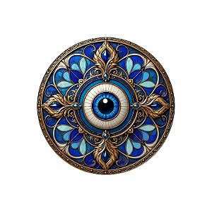 MANDALA -OLHO GREGO ESTILO VITRAL