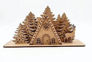 DUPLICADO - VILA NATALINA EM MDF (FEITA A LASER)