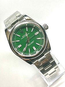Relógio Fashion Luxo Masculino Modelo SKU RLX1000 - Rlx Oyster Perp. Bisel Liso