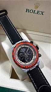 Relógio Fashion Luxo Masculino Modelo SKU RLX1100 - Rlx Daytona DiW Pulseira em Linho