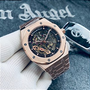Relógio Casual Luxo Masculino Modelo SKU AUDPIG100 - A Piguet Skeleton Oak 15407