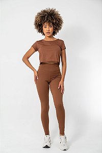 Conjunto Legging Comfort Marrom