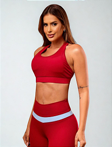 Conjunto Legging Vitality Vinho