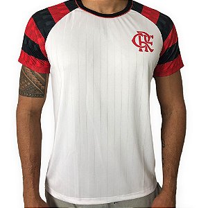 Camisa Braziline Flamengo Sorority Masculina Branco Vermelho
