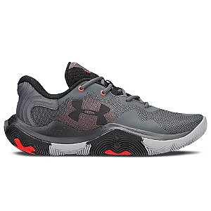 Tênis Under Armour Basquete Buzzer Masculino Cinza Preto